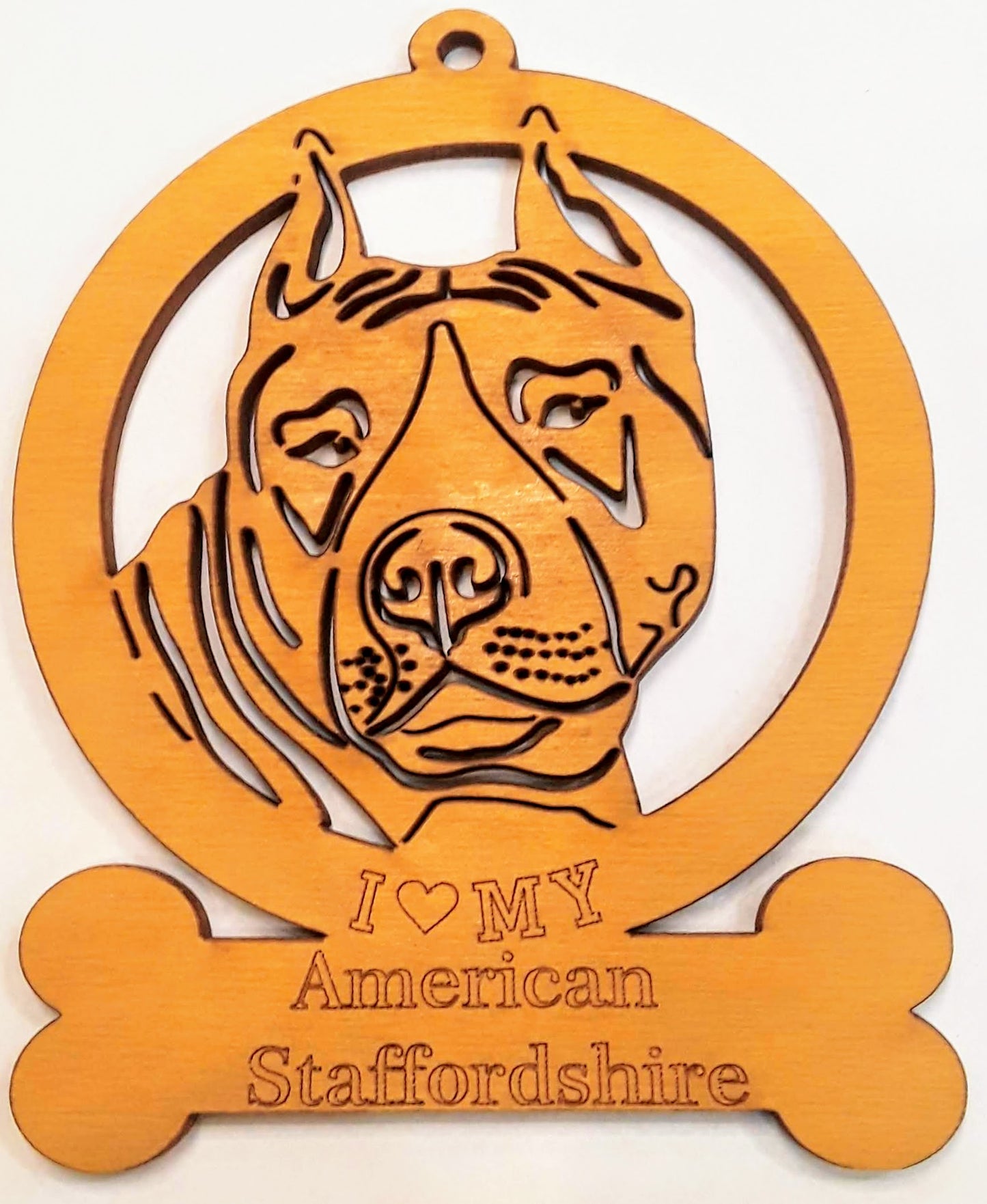 American Staffordshire Dog Ornament