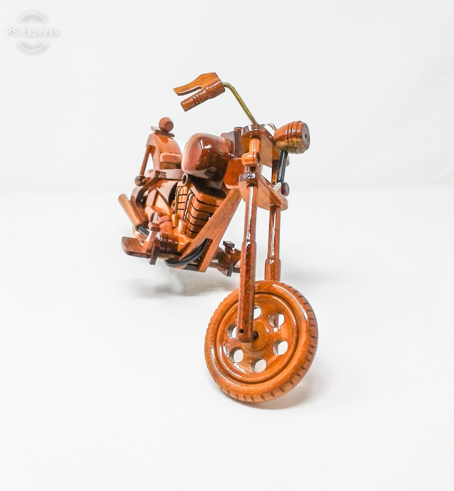 Chopper Motorcycle Wood Model