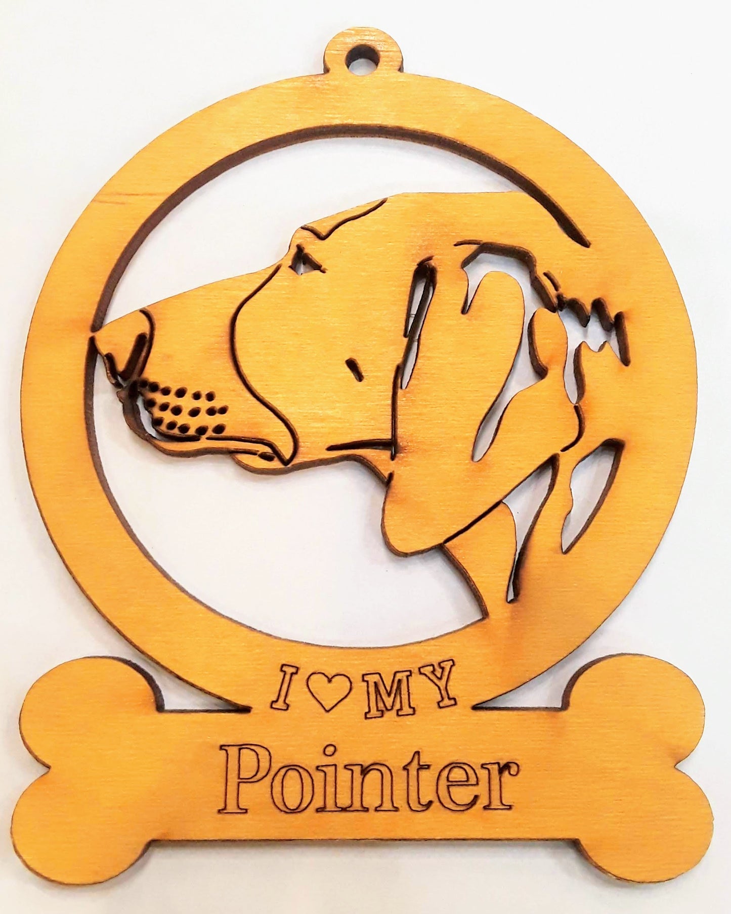 Pointer Dog Ornament