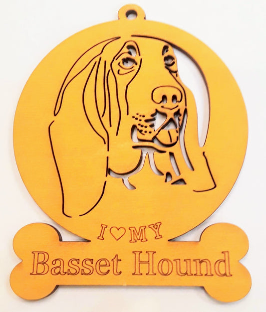 Bassett Hound Dog Ornament