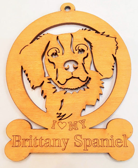 Brittany Spaniel Dog Ornament