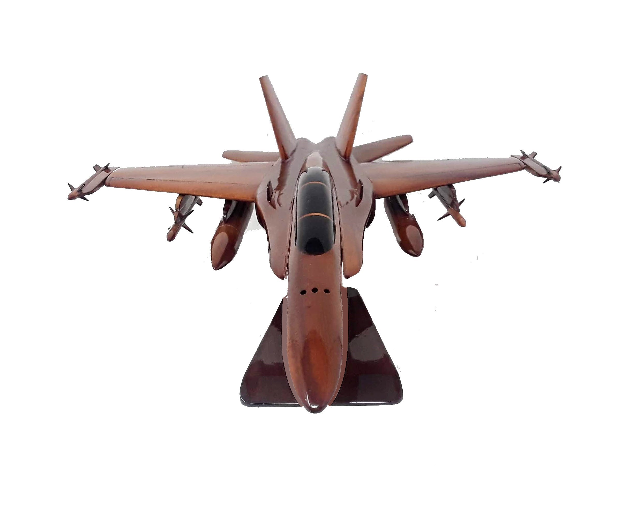 Quay Kit Di Costruzione In Legno FSC – F-18 Hornet. Modellino Da Assemblare, 25x22x8 Cm. Pezzi Pretagliati E Numerati, Facile Incastro. Gioco Educativo Per Bambini Da 7 Anni. - 4