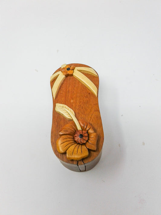 Flip Flop Wood Puzzle Box