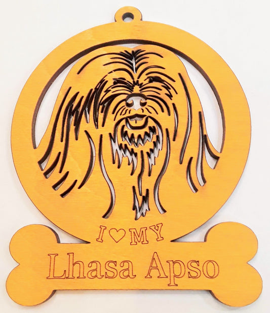 Lhasa Apso Dog Ornament