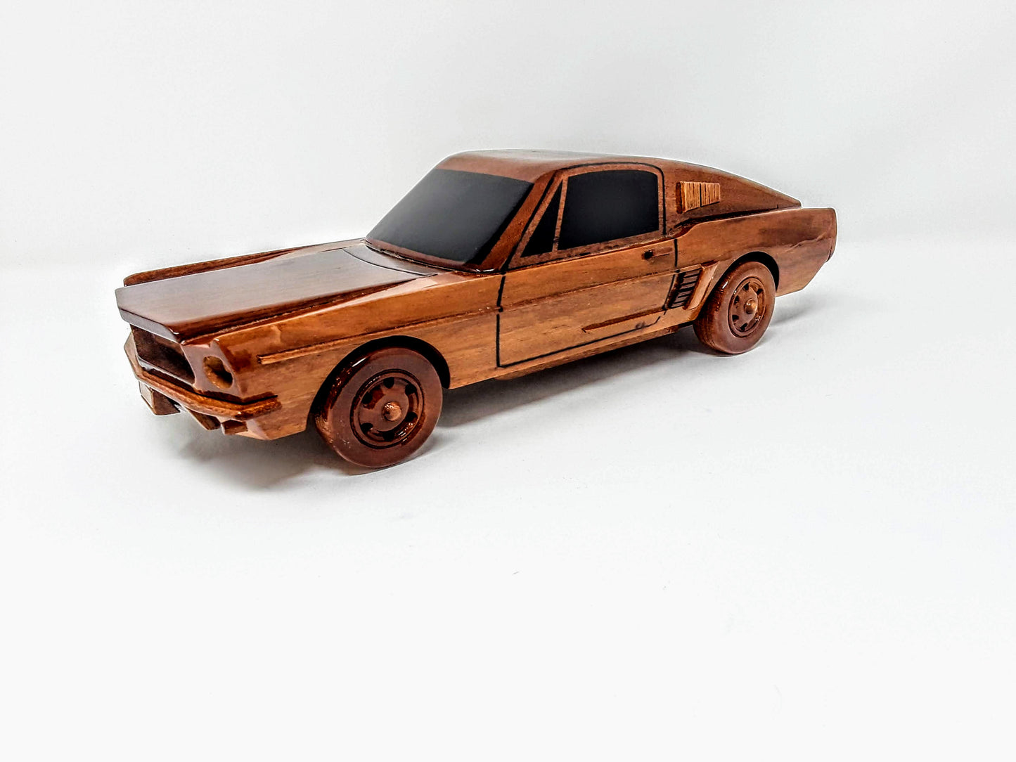 Mustang Fastback Wood Model