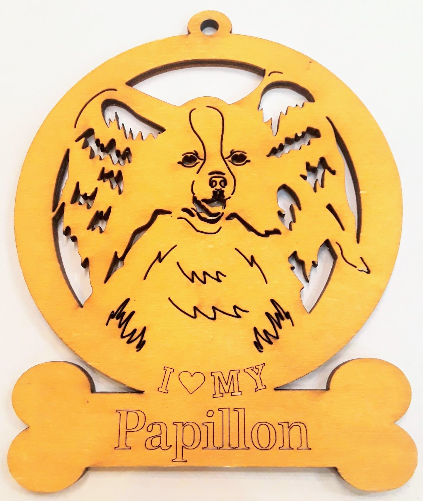 Papillion Dog Ornament