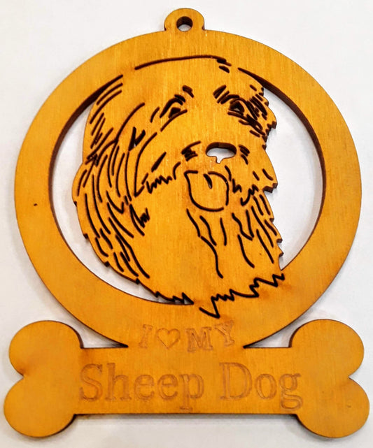 Sheep Dog Ornament
