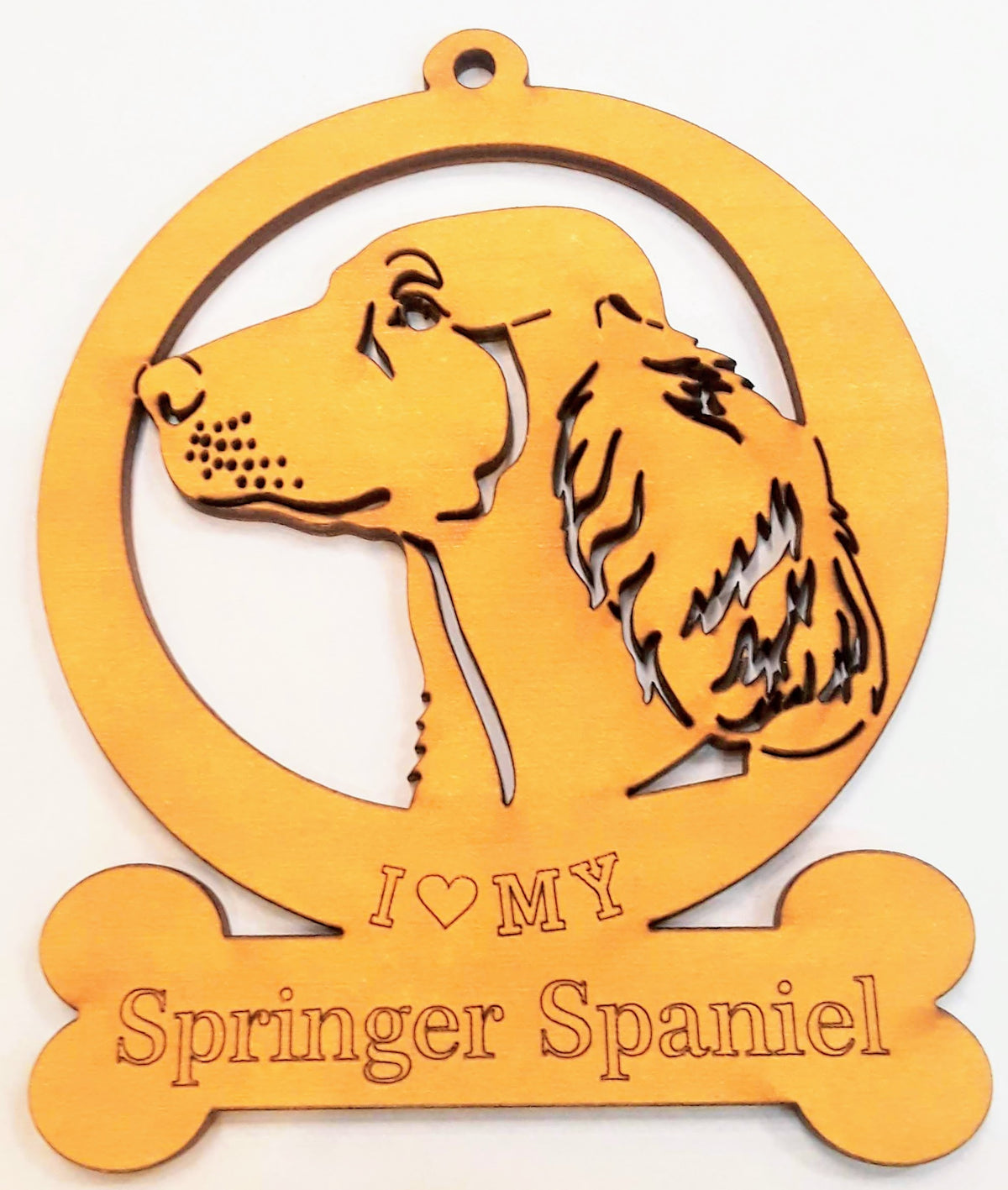 Spring Panel Dog Springer Spaniel Dog Ornament – Wood Art USA