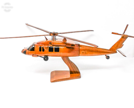 UH-60 Blackhawk Helicopter Wood Model